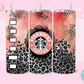 20oz SUBLIMATION TRANSFER - SBUCKS PINK CHEETAH