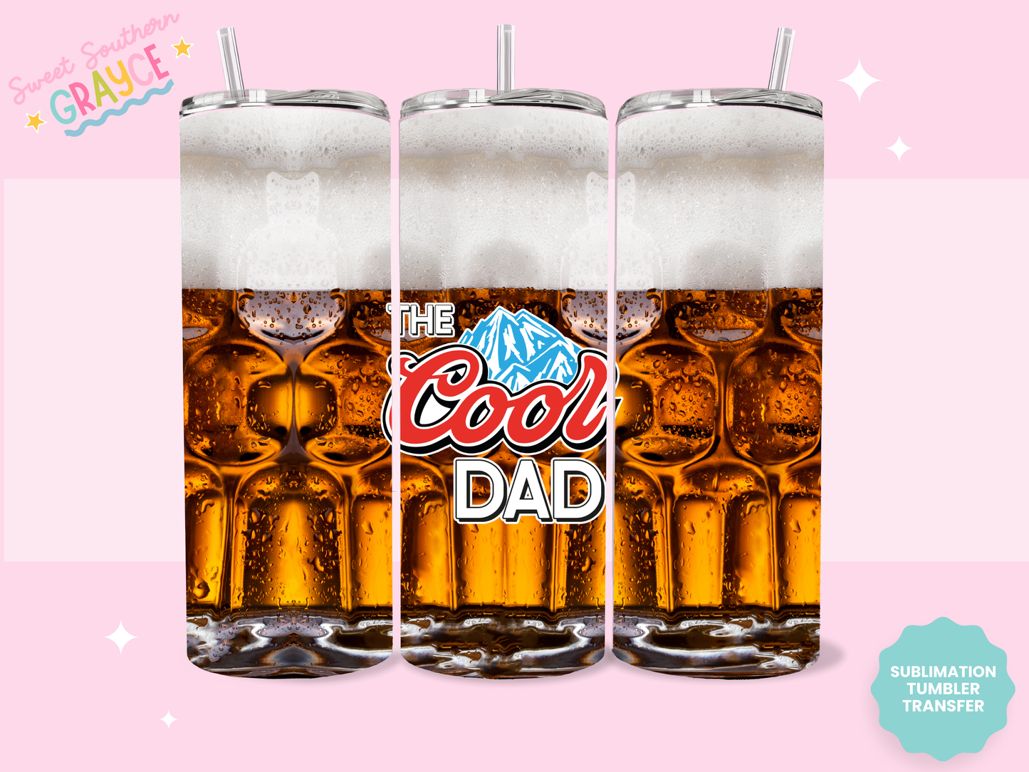 20oz SUBLIMATION TRANSFER - THE COOL DAD