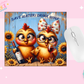 MOUSE PAD SUBLIMATION TRANSFER - FUNNY CHICKENS