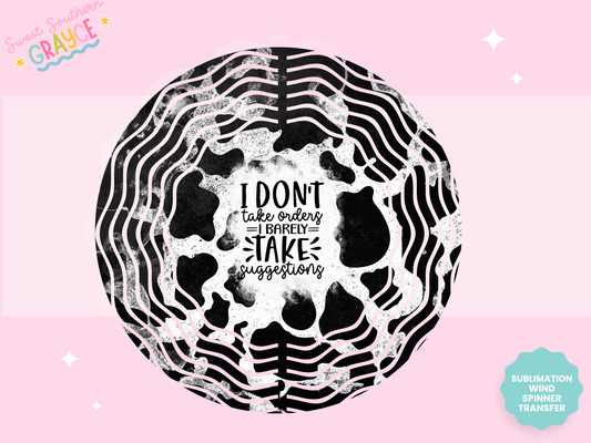 WIND SPINNER SUB TRANSFER - I DONT TAKE ORDERS
