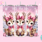 20oz SUBLIMATION TRANSFER - HO HO HO REINDEER