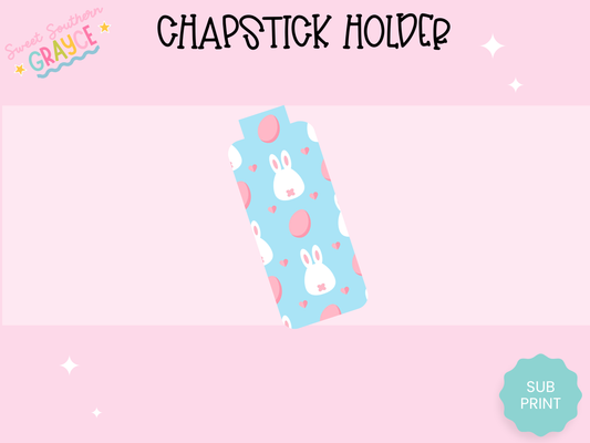 CHAPSTICK HOLDER- BLUE EASTER