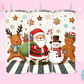 20oz SUBLIMATION TRANSFER - WALKING SANTA AND FRIENDS