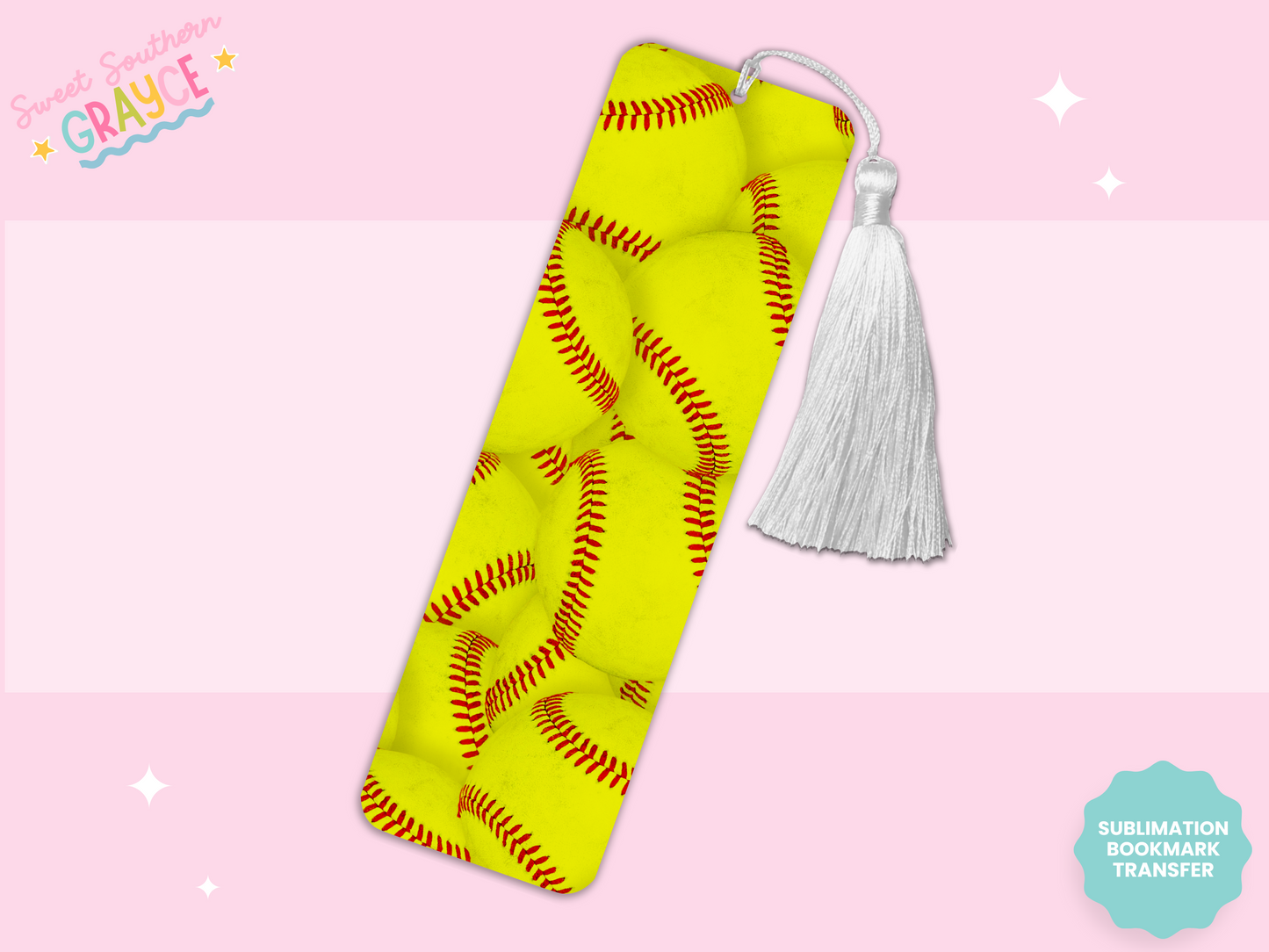 BOOKMARK SUBLIMATION TRANSFER - SOFTBALL