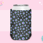 CAN KOOZIE SUB TRANSFER - PURPLE BLUE FLOWERS