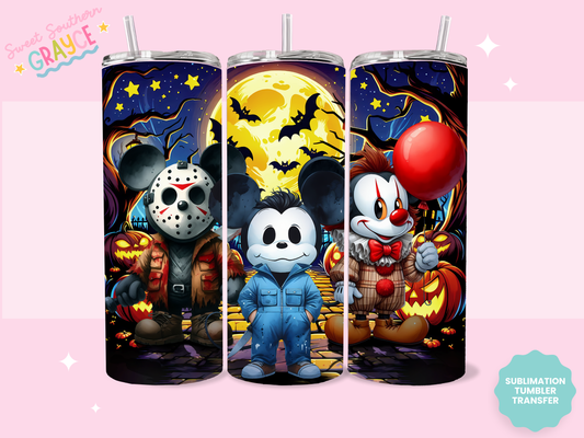 20oz SUBLIMATION TRANSFER - SCARY MAGICAL FRIENDS