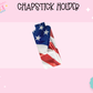 CHAPSTICK HOLDER- AMERICAN FLAG