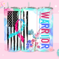 20oz SUBLIMATION TRANSFER - WARRIOR FLAG