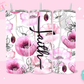 20oz SUBLIMATION TRANSFER - FAITH PINK FLOWERS