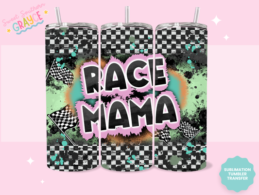 20oz SUBLIMATION TRANSFER - RACE MAMA