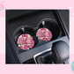 CAR COASTER SUBLIMATION TRANSFER - PINK TEACHER