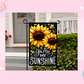 GARDEN FLAG SUBLIMATION TRANSFER - YOU ARE MY SUNSHINE