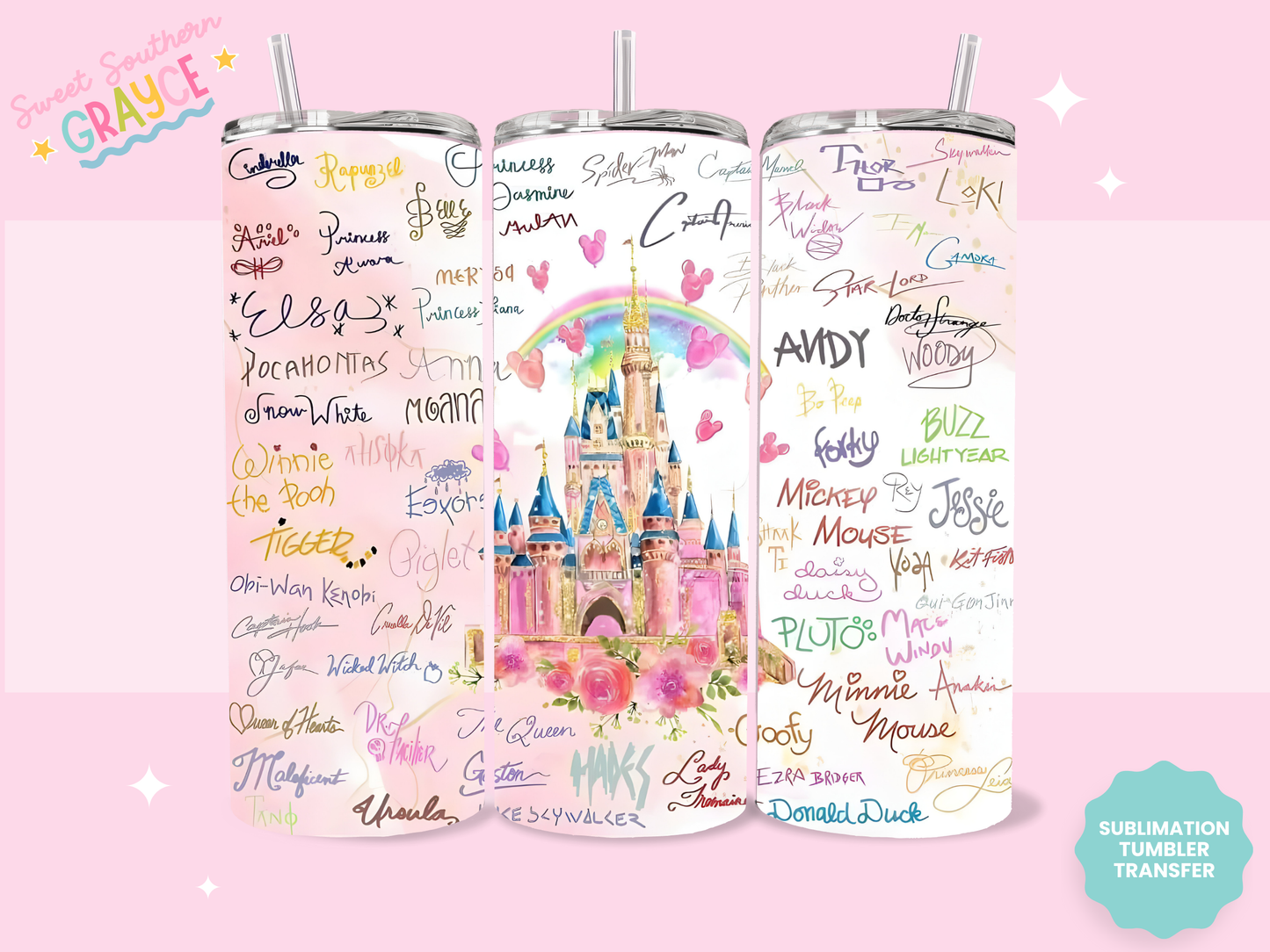 20oz SUBLIMATION TRANSFER - MAGICAL CASTLE SIGNATURES