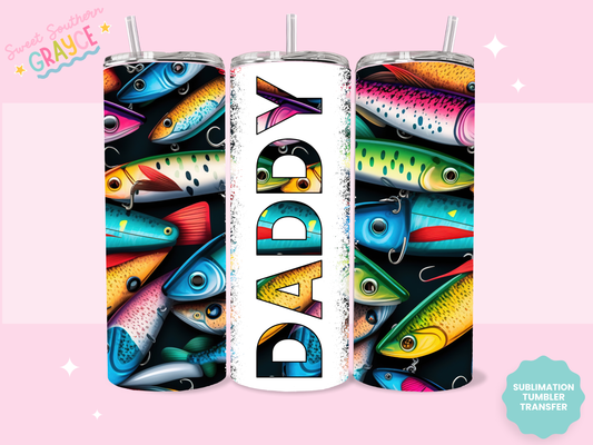 20oz SUBLIMATION TRANSFER - DADDY FISHES