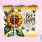 20oz SUBLIMATION TRANSFER - BEE HAPPY