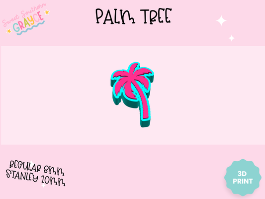 3D STRAW TOPPER- PALM TREE