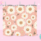 20oz SUBLIMATION TRANSFER- PINK SMILEY DAISIES