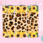 20oz SUBLIMATION TRANSFER - CHEETAH SUNFLOWER