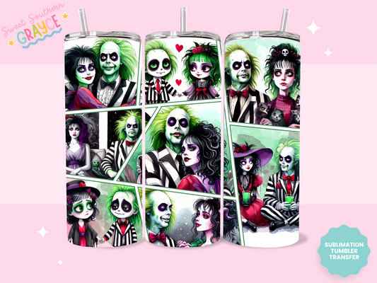 20oz SUBLIMATION TRANSFER - BEETLE JUICE AND LOVER