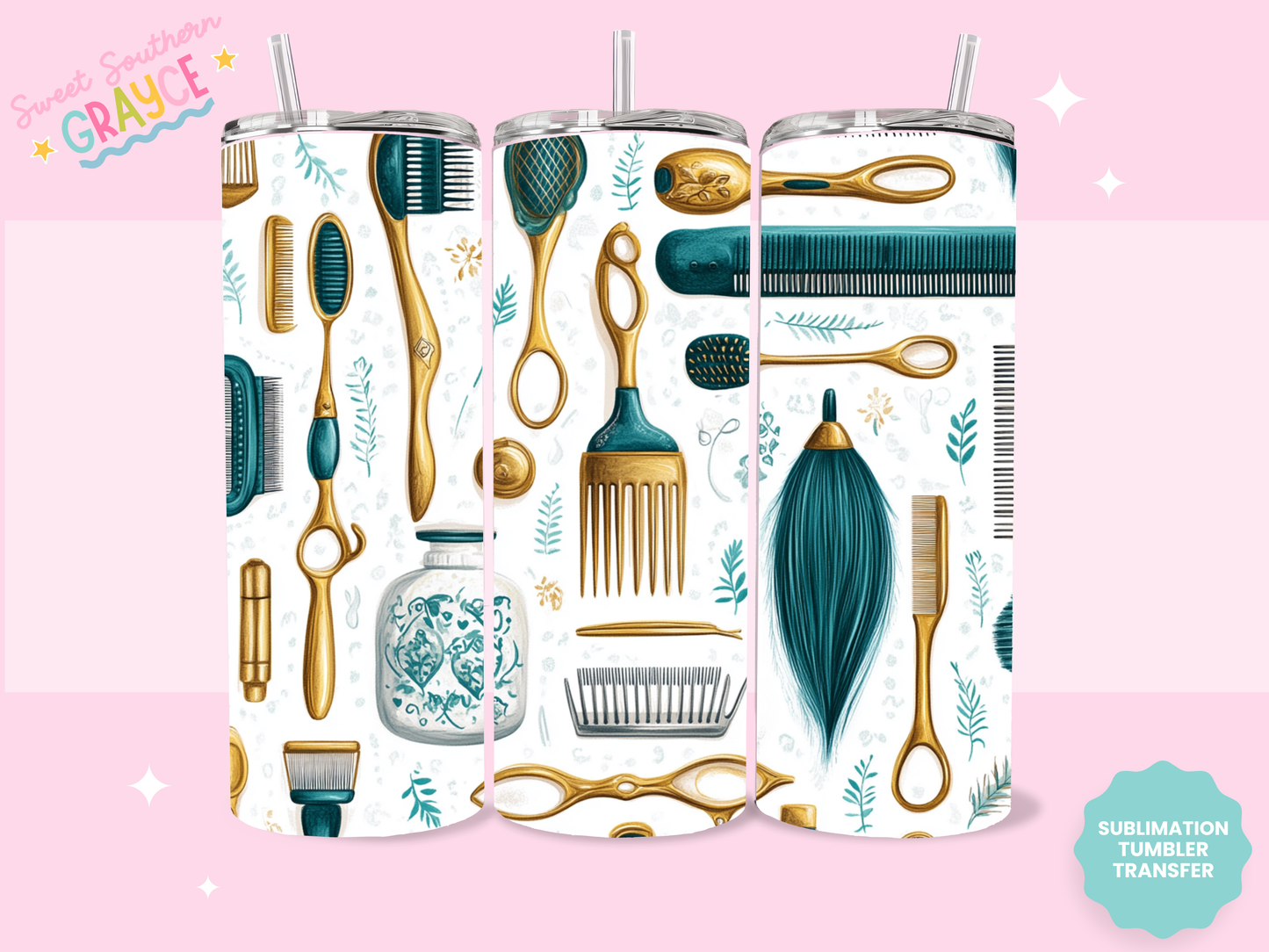 20oz SUBLIMATION TRANSFER - HAIR DRESSER THINGS