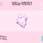 3D STRAW TOPPER- SILLY GHOST