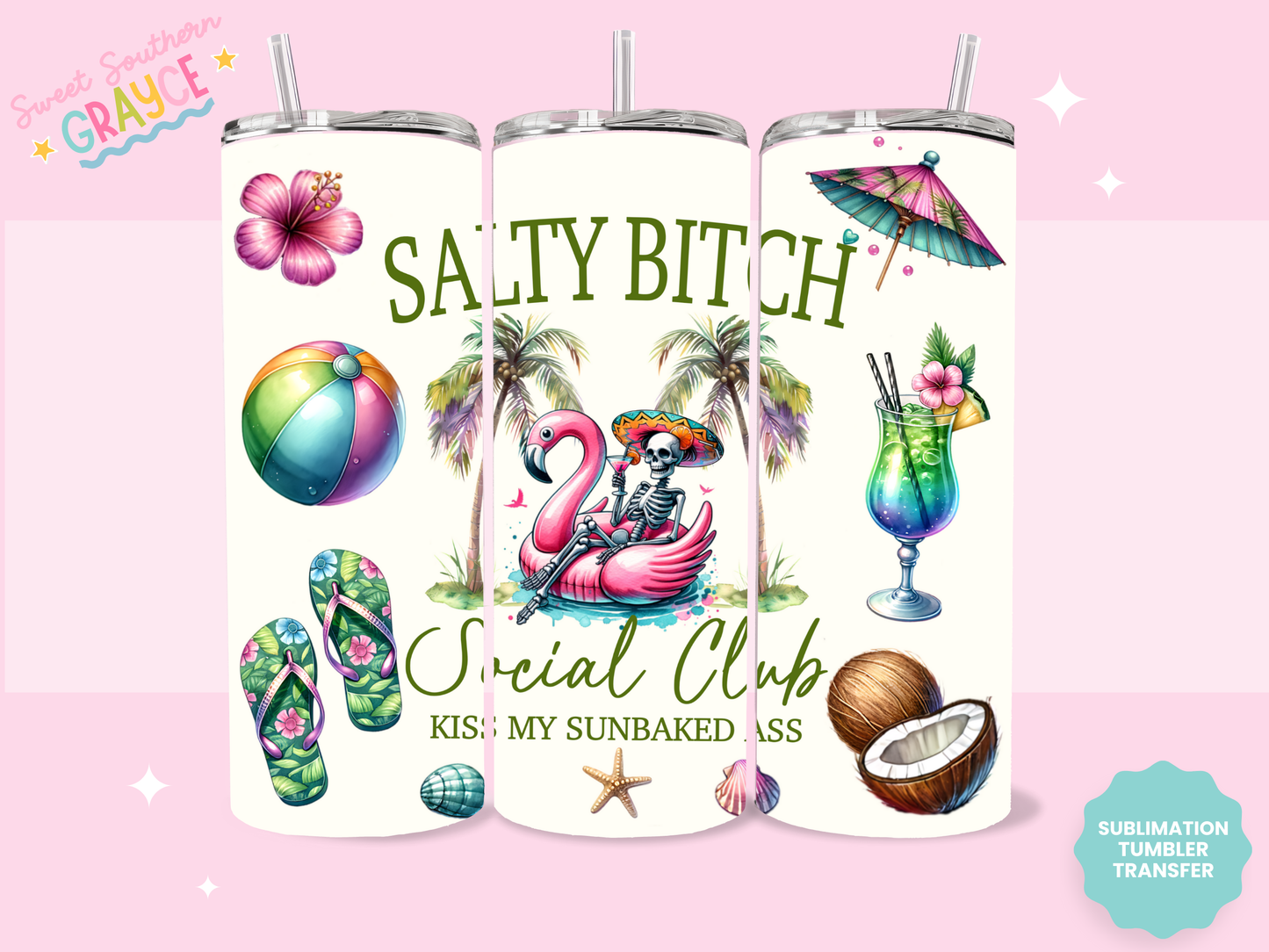 20oz SUBLIMATION TRANSFER - SALTY B SOCIAL CLUB