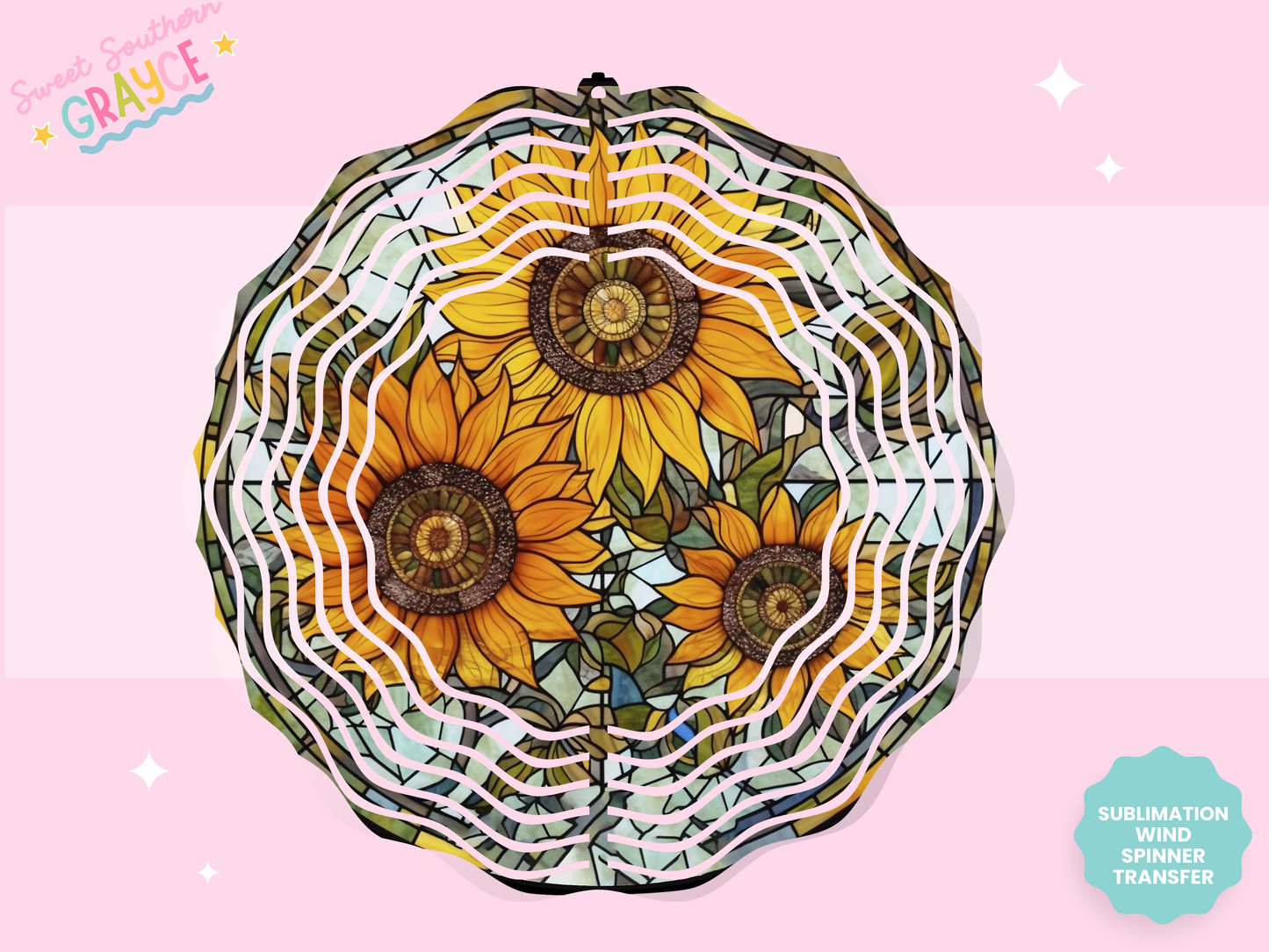 WIND SPINNER SUB TRANSFER - SUNFLOWERS