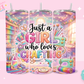 20oz SUBLIMATION TRANSFER- JUST A GIRL WHO LOVES CRAFTING