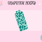 CHAPSTICK HOLDER- TEAL CHEETAH