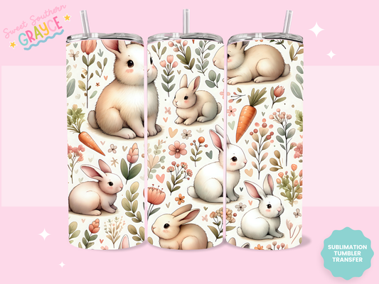 20oz SUBLIMATION TRANSFER - BUNNIES AND CARROTS