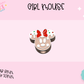 3D STRAW TOPPER- GIRL MOUSE