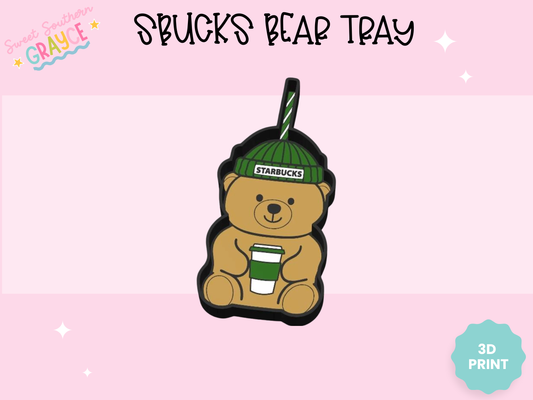 3D TRINKET TRAY- SBUCKS BEAR