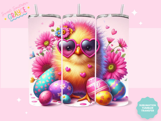 20oz SUBLIMATION TRANSFER - CHICK EASTER EGGS