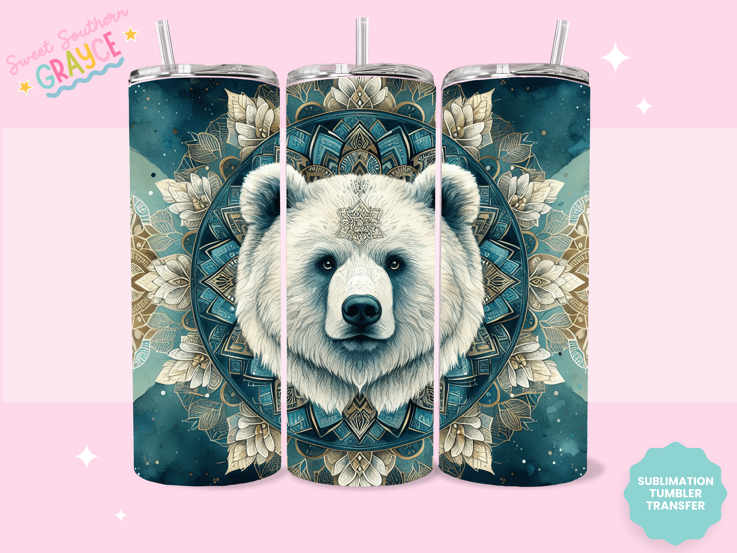 20oz SUBLIMATION TRANSFER - BEAR