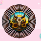 WIND SPINNER SUB TRANSFER - BOHO SUNFLOWER SKULL