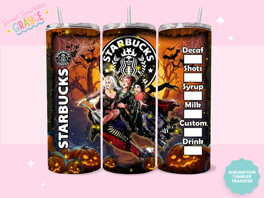 20oz SUBLIMATION TRANSFER - SISTERS SBUCKS