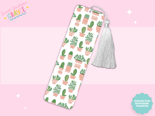 BOOKMARK SUBLIMATION TRANSFER - CACTUS