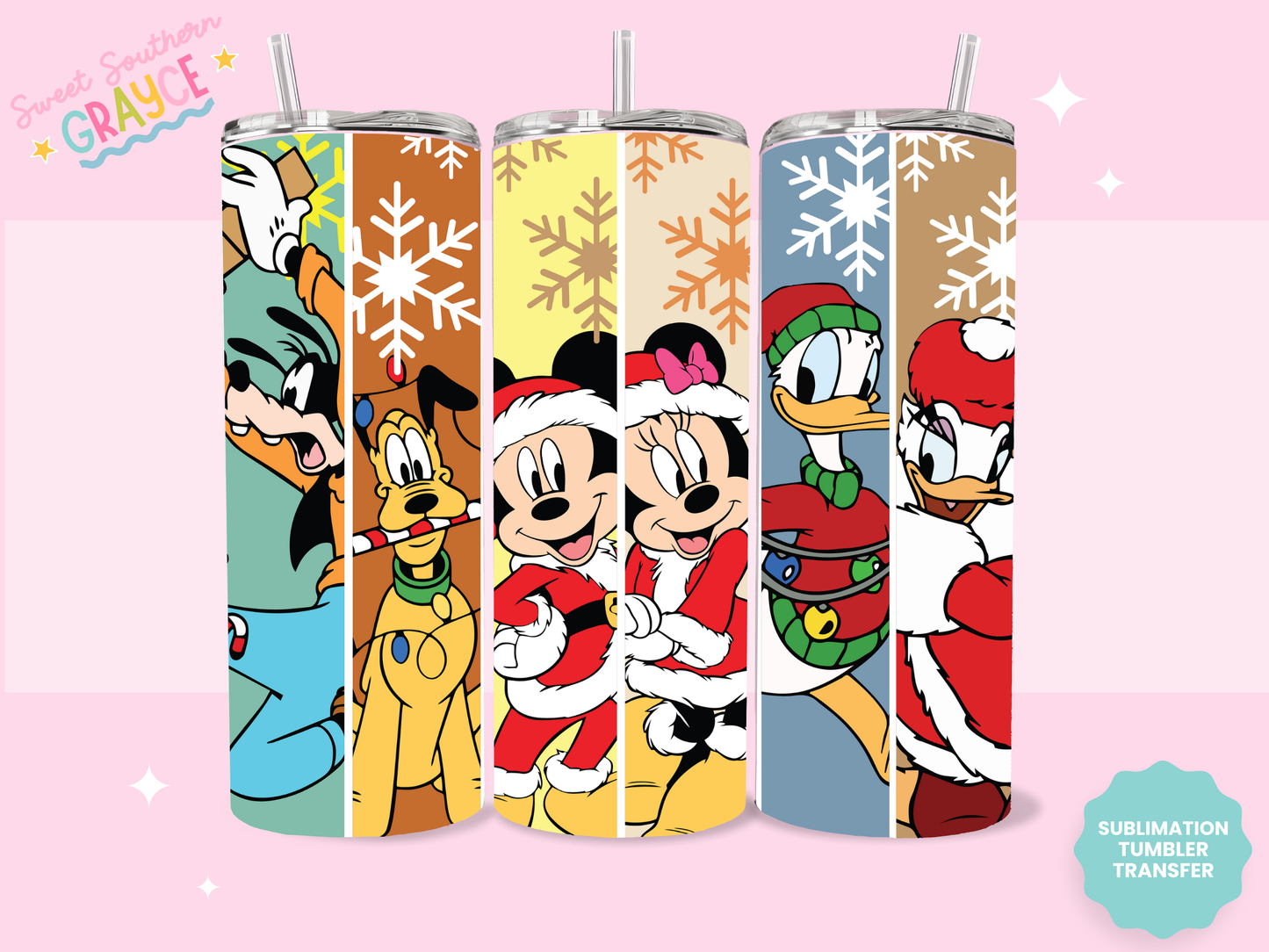 20oz SUBLIMATION TRANSFER - MAGICAL FRIENDS CHRISTMAS #1