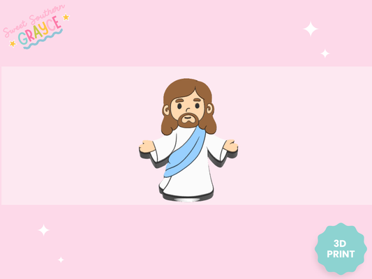 3D STRAW TOPPER- JESUS