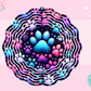 WIND SPINNER SUB TRANSFER - COLORFUL DOG PAW