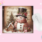 MOUSE PAD SUBLIMATION TRANSFER - MERRY SNOWMEN