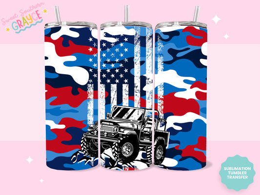 20oz SUBLIMATION TRANSFER - CAMO OFFROAD