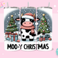 20oz SUBLIMATION TRANSFER - MOO-Y CHRISTMAS