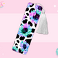 BOOKMARK SUBLIMATION TRANSFER - COW PRINT COLORFUL SUNFLOWERS