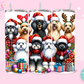 20oz SUBLIMATION TRANSFER - CHRISTMAS DOGS