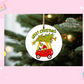 ORNAMENT SUBLIMATION TRANSFER - GMAN LITTLE CAR MERRY CHRISTMAS