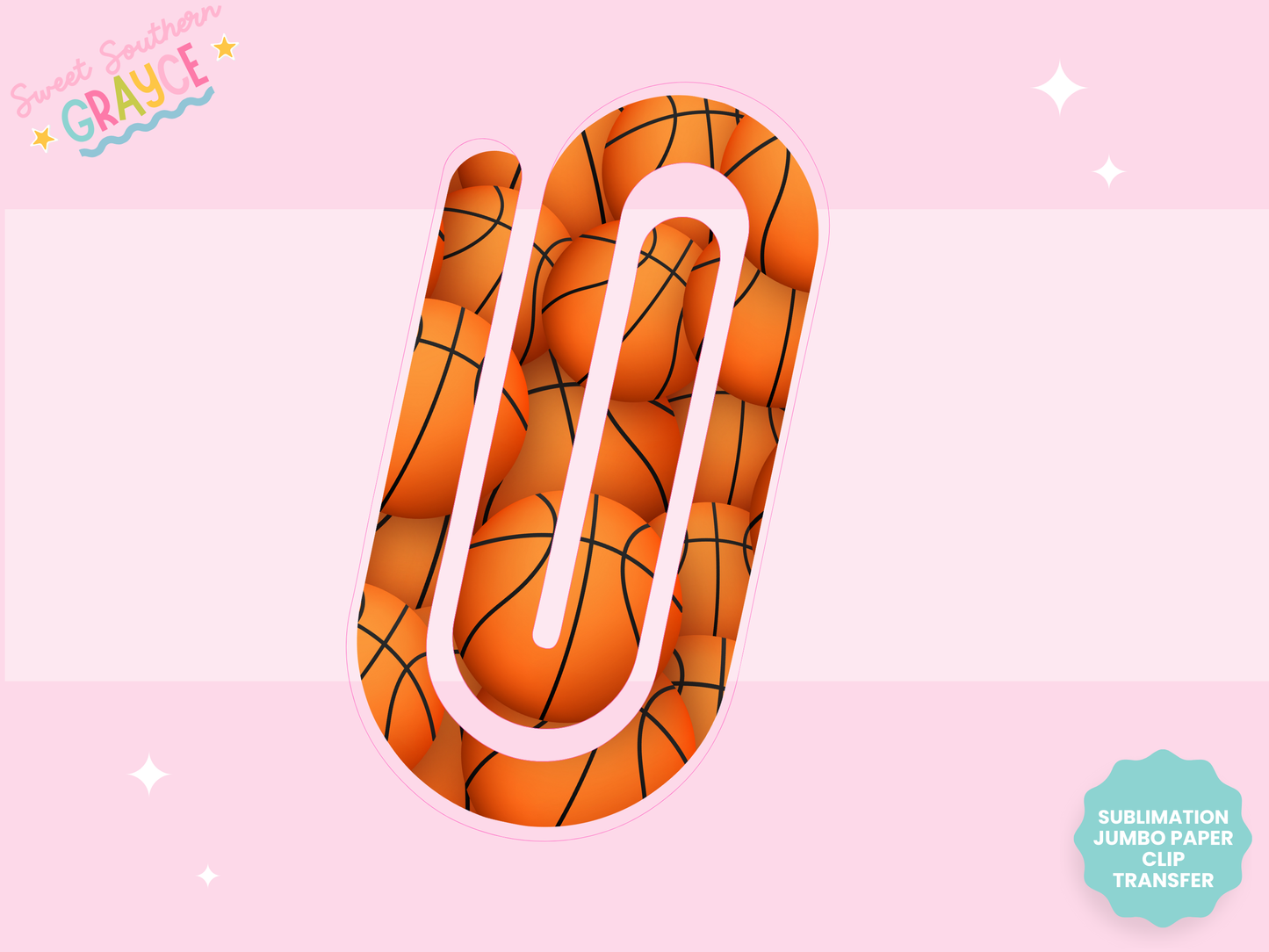 JUMBO PAPER CLIP SUB TRANSFER - BASKETBALL