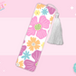 BOOKMARK SUBLIMATION TRANSFER - PINK FLOWERS