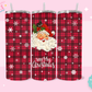 20oz SUBLIMATION TRANSFER - CHRISTMAS FLANNEL SANTA