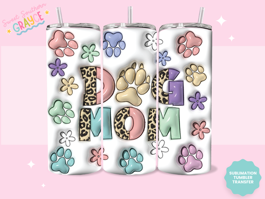 20oz SUBLIMATION TRANSFER - PUFFY DOG MOM